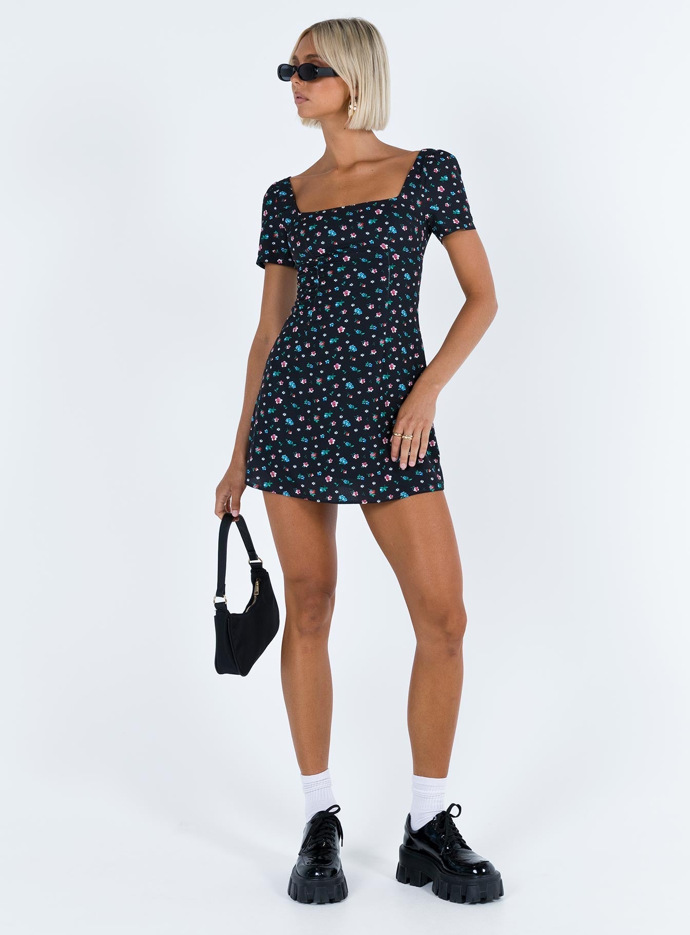 hastings mini dress black Hastings Mini Dress Black Floral