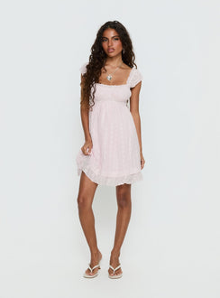 Carlita Mini Dress Light Pink