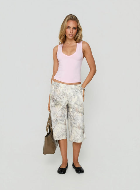 Daily Define Thick Strap Tank Top Pink