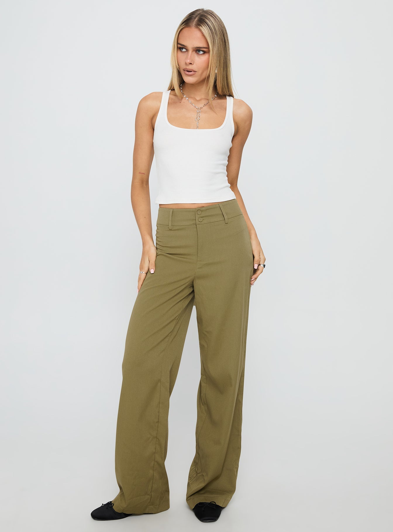 Alaina Pants Olive