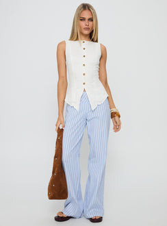 Dulcinea Longline Vest Top White