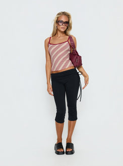 Cosmology Knit Contrast Detail Top Multi Stripe