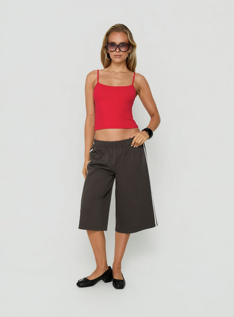 Sayllor Longline Sweat Shorts Iron Grey