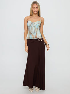 Bloomsbury Top Blue / Brown