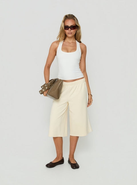 Daily Define Racerback Tank Top White