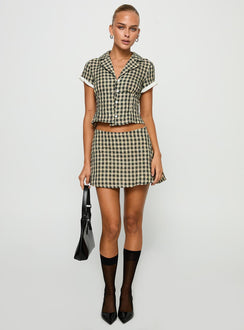 Rhom Set Brown Check