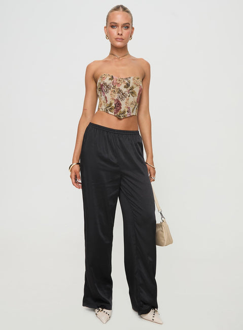 Wilsone Strapless Bustier Top Multi