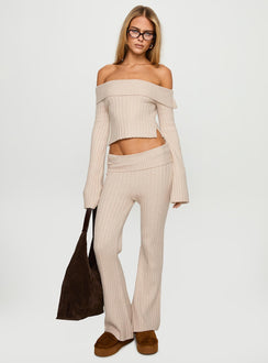 With Purpose Knit Jumper Beige