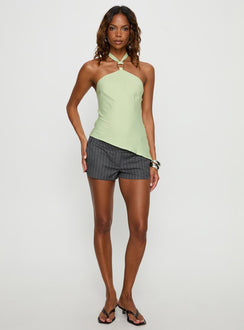 Clerissa Ring Detail Top Green