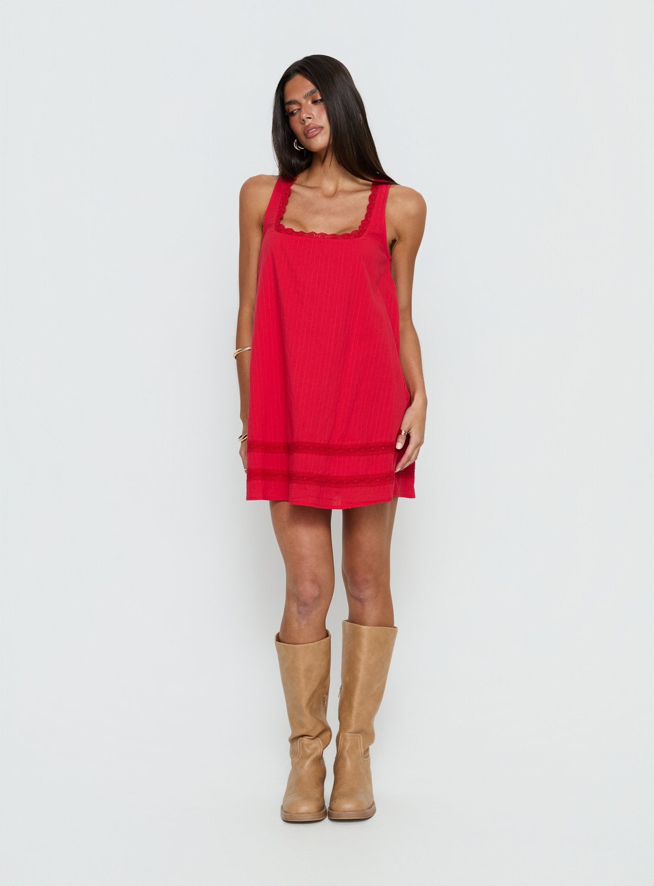 Alanah Mini Dress Red