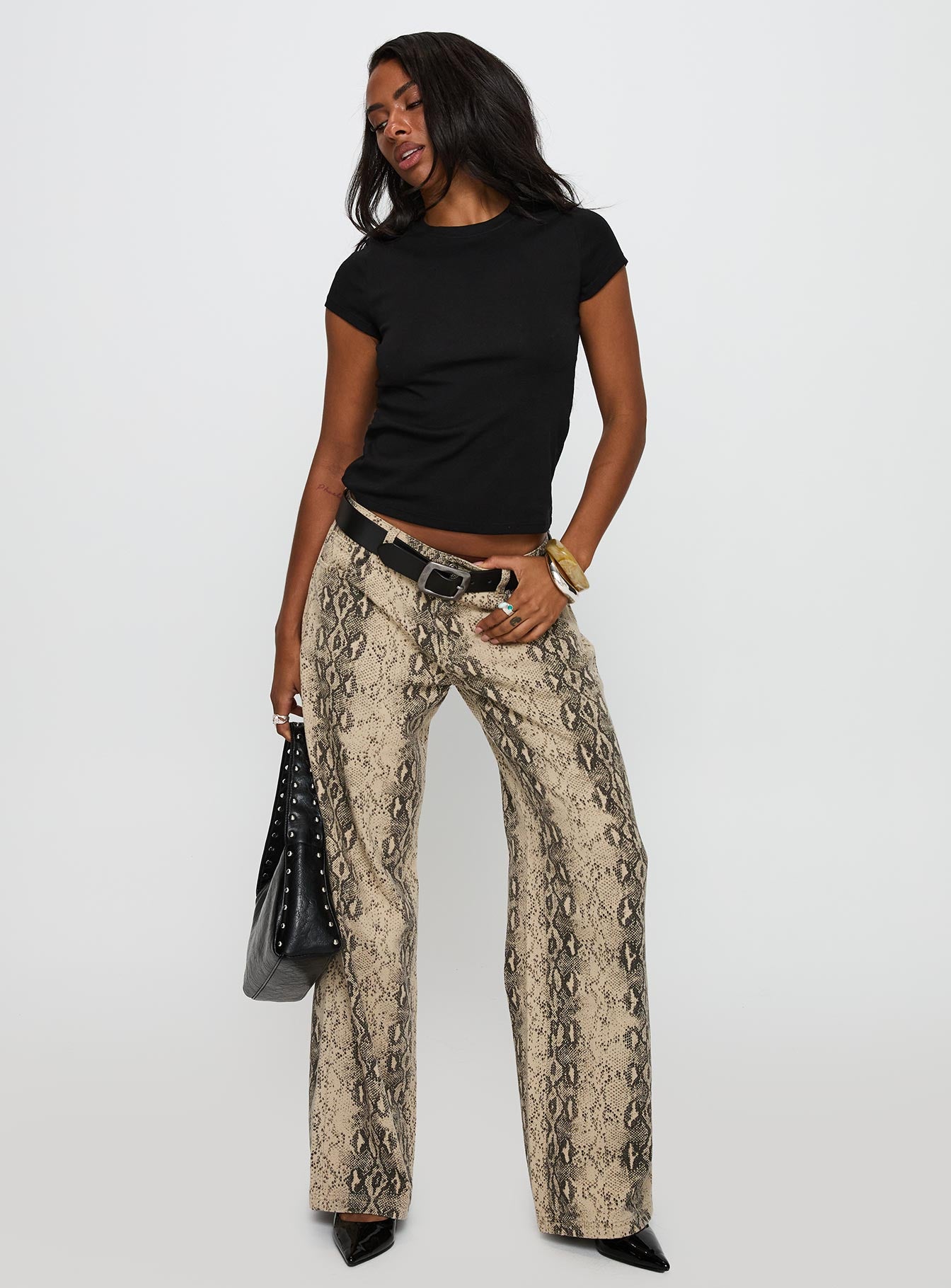 Prestige Longline Baby Tee Black