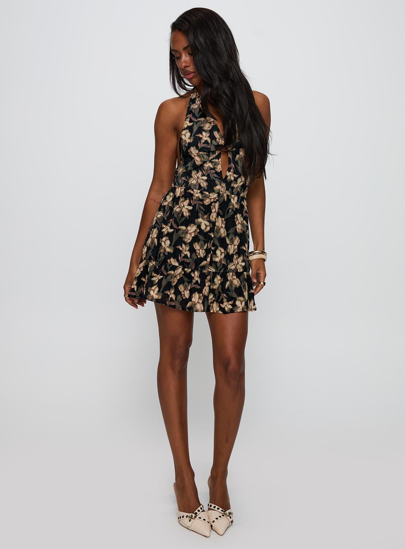 Ivorie Halter Mini Dress Multi