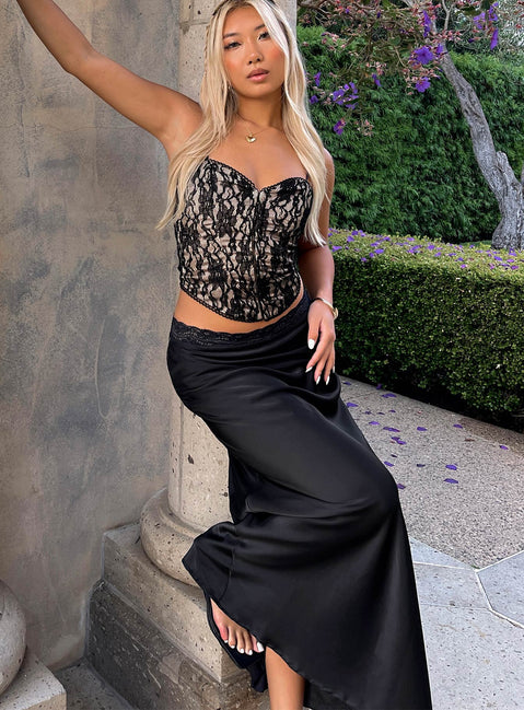product The Charmaine Maxi Skirt Black Princess Polly  Maxi 