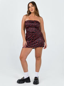 product Chadwick Mini Skirt Black Floral Princess Polly  Mini Skirts 