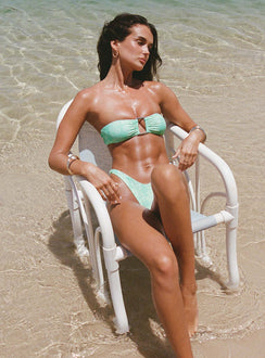 Calbira Cheeky Bikini Bottoms Mint Swirl