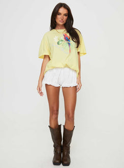 Costa Rica Oversized Tee Yellow