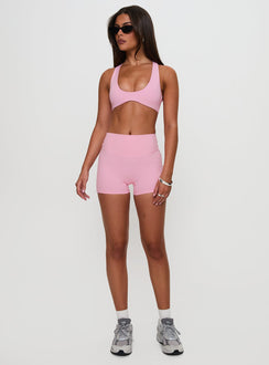 Pulse Active Halter Crop Pink