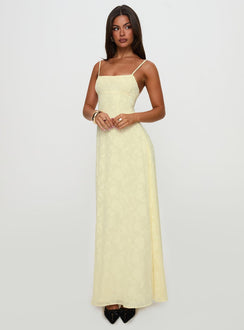 South Of France Maxi Dress Yellow