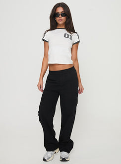 Enchantia Relaxed Cargo Pants Black