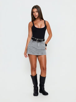 Gazelle Denim Skort Grey