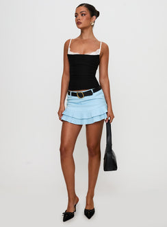 Guilea Pleat Skort Blue