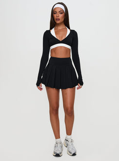 Vitality Long Sleeve Active Crop Black