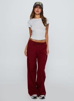 Jubel Wide Leg Pants Red