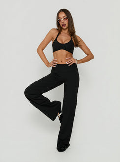 Velora Active Wide Leg Pants Black