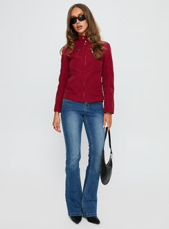 All A Blur Moto Jacket Red