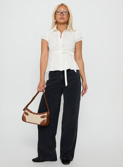 Maryanne Mid Rise Relaxed Jeans Washed Grey