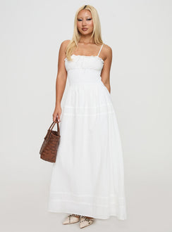 Americas Sweetheart Maxi Dress White