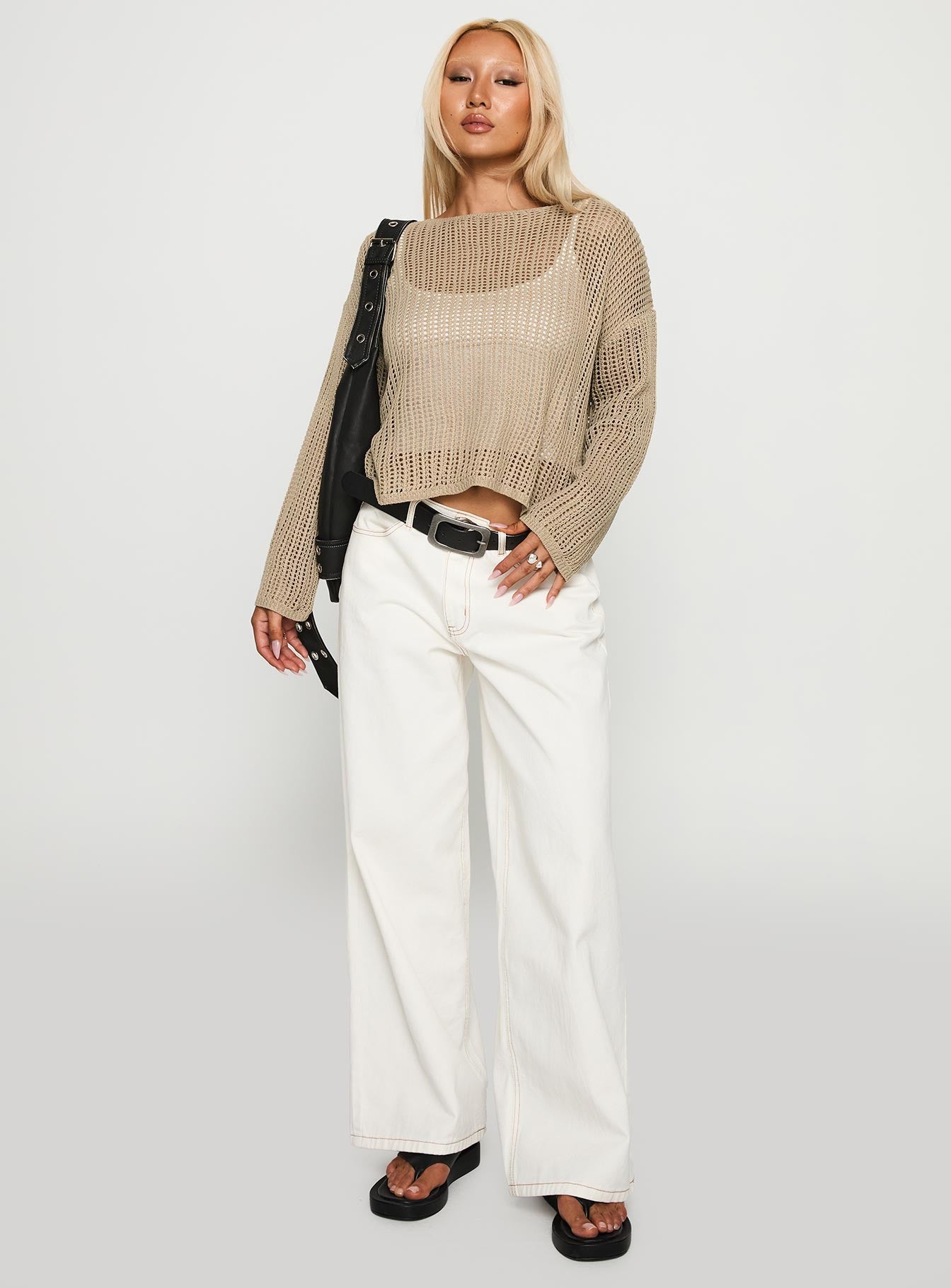 Conversations Knit Sweater Mocha