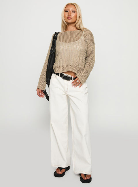 Conversations Knit Sweater Mocha