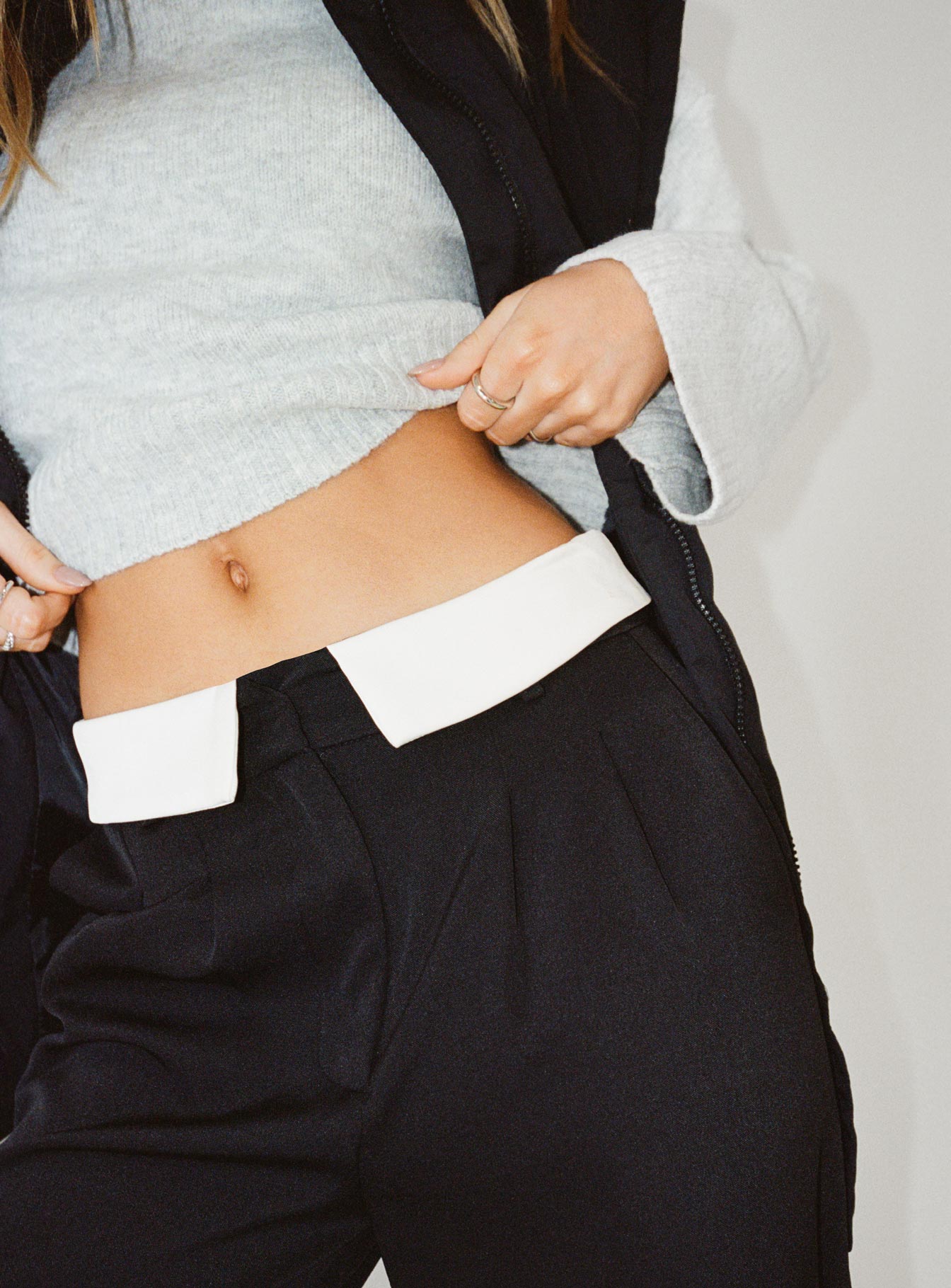 product Princess Polly High Waisted Pants  Lacro Pants Black