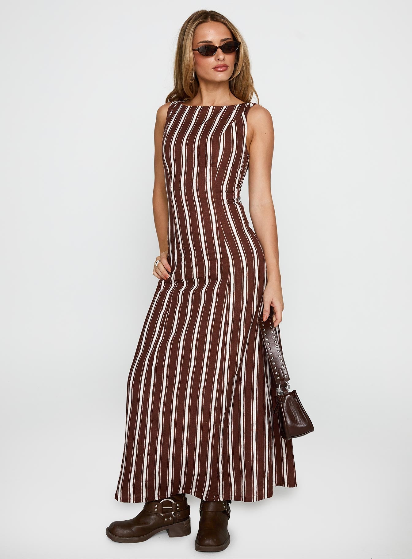 Lewisa Maxi Dress Brown