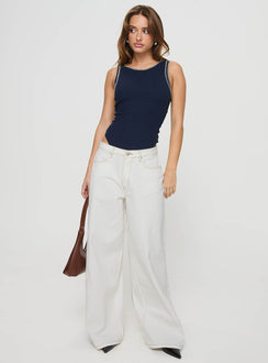 Ribbed bodysuit High neckline, contrast stitching, high cut leg, g string bottom, press clip fastening at base Good stretch, unlined 