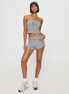 Kaleisha Strapless Set Grey
