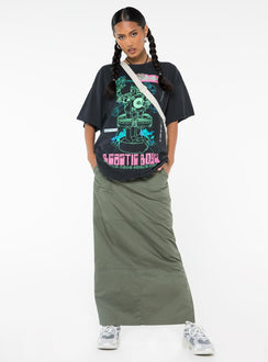 product Princess Polly Half Sleeves Asymmetric Neckline  Beastie Boys World Tour Oversized Tee Black