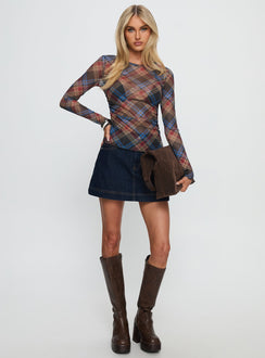 Carrissa Ruched Long Sleeve Top Multi