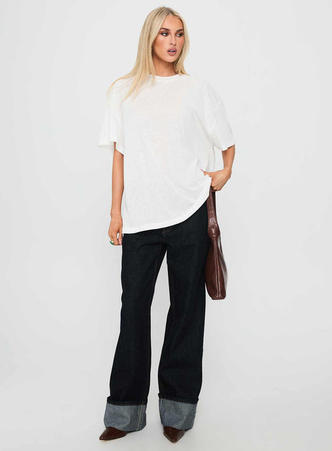 Zaydee Oversized Tee White