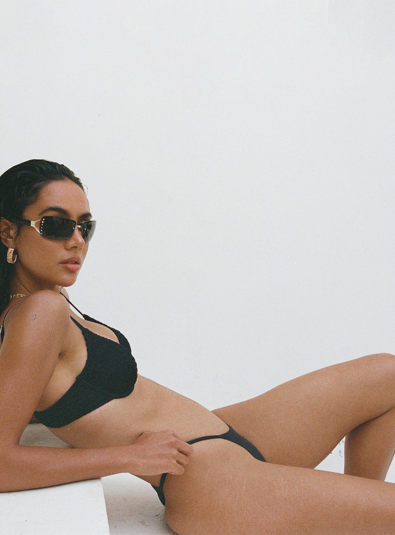 Tali String Bikini Bottoms Black