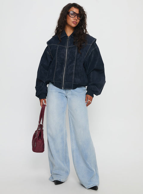 Vista Bomber Jacket Washed Navy