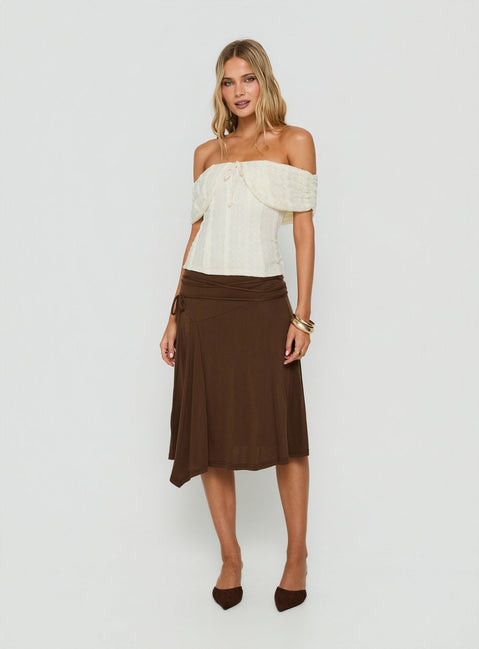 Colettie Short Sleeve Top Cream