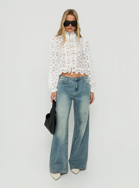 Overtime Blouse Porcelain