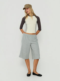 Daily Define 3/4 Sleeve Raglan Tee Multi