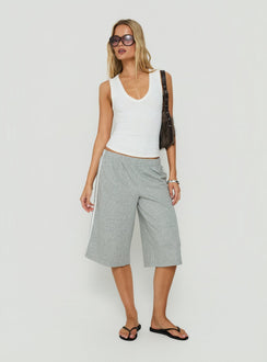 Daily Define Thick Strap Tank Top White