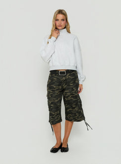 Anyya Funnel Neck Crew Jumper Grey Marle