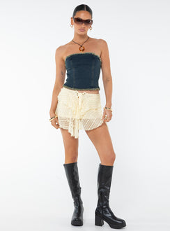 product Princess Polly Sleeveless High Neck  Omas Bandeau Top Blue Acid Wash