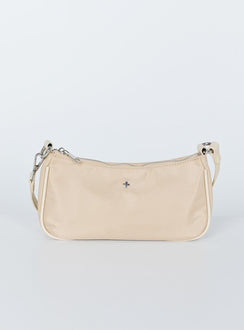 Peta & Jain Piper Bag Beige Nylon Silver Hardware