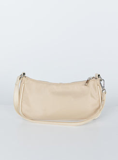 Peta & Jain Piper Bag Beige Nylon Silver Hardware
